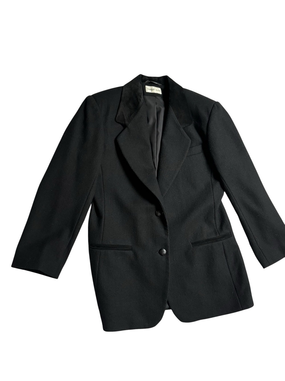 Classic Black Single-Breasted Women's Blazer Jacket